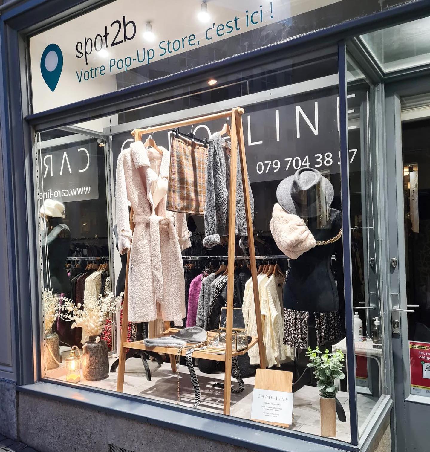 Pop-up store CARO-LINE à Lausanne Du 2 au 14.11.2020 Lundi-vendredi 10h ...